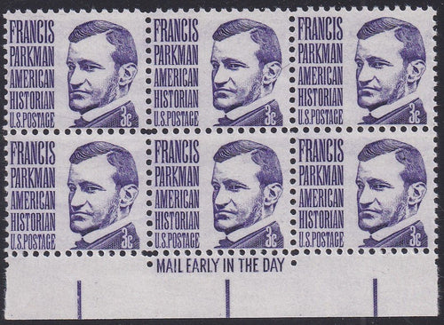 # 1281 (1967) Parkman - ME BK/6, B, MNH