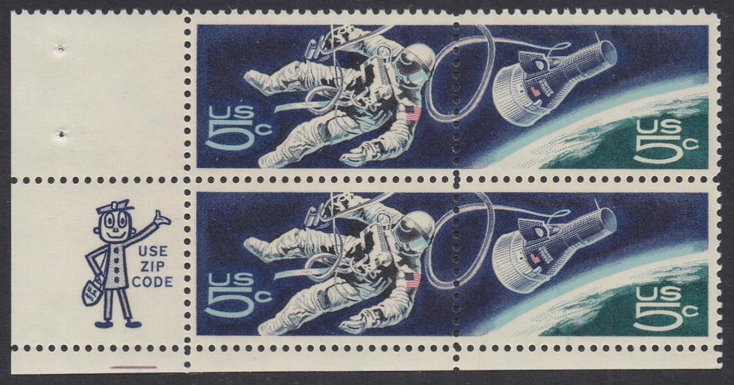 # 1331-32 (1967) Gemini - Mr. Zip, BK/4, LL, MNH