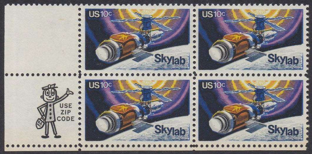 # 1529 (1974) Skylab - Mr. Zip, BK/4, LL, MNH