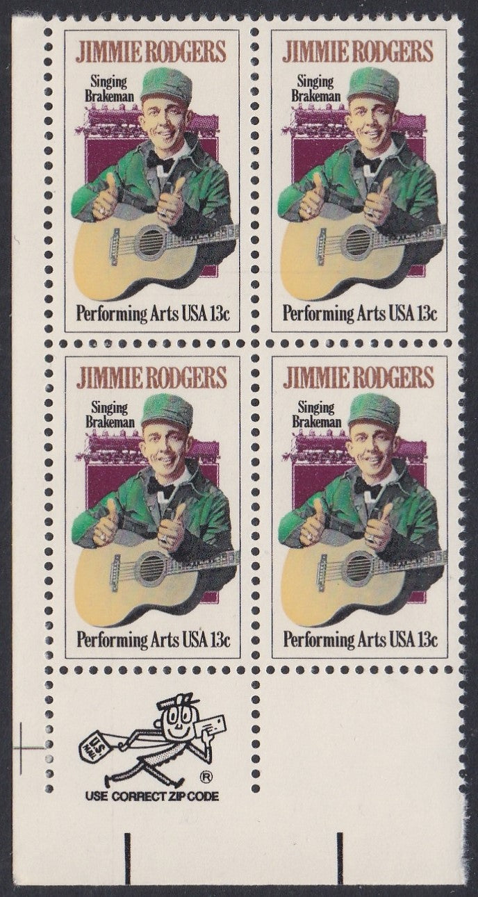 # 1755 (1978) Rodgers - Mr. Zip, BK/4, LL, MNH