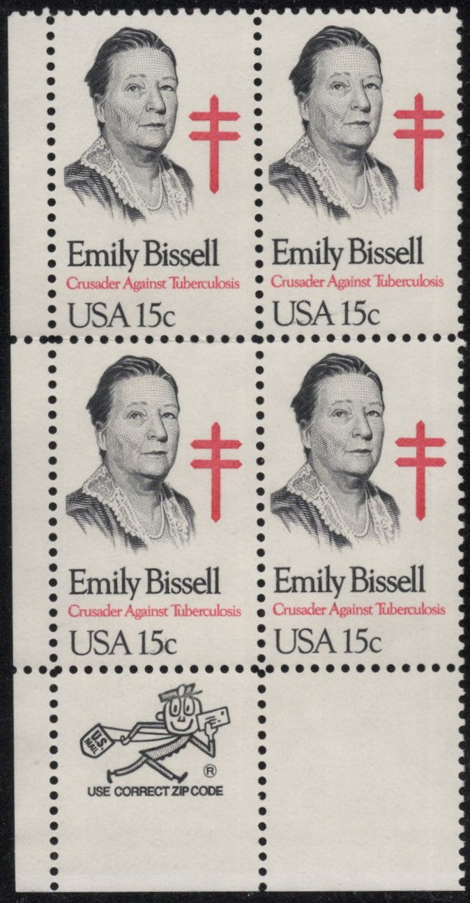# 1823 (1980) Bissell - Mr. Zip, BK/4, LL, MNH
