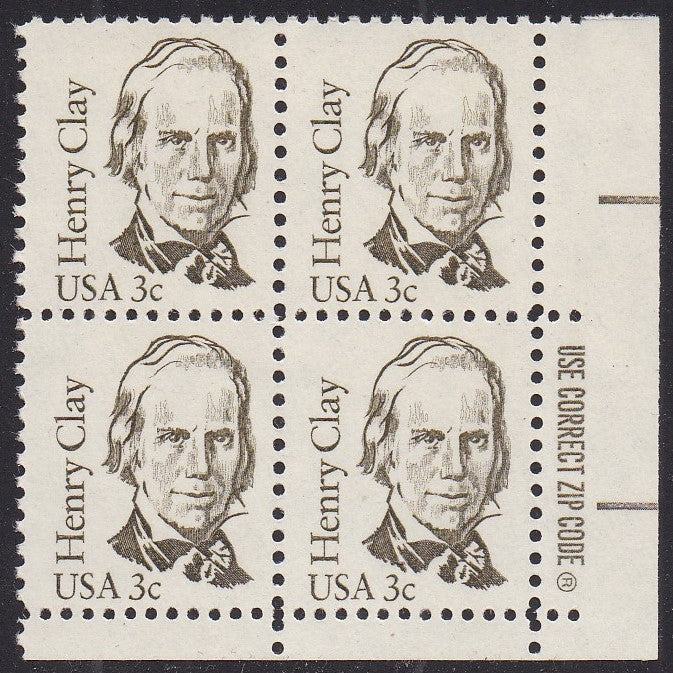 # 1846 (1983) Clay, OA tag - Zip BK/4, LR, MNH