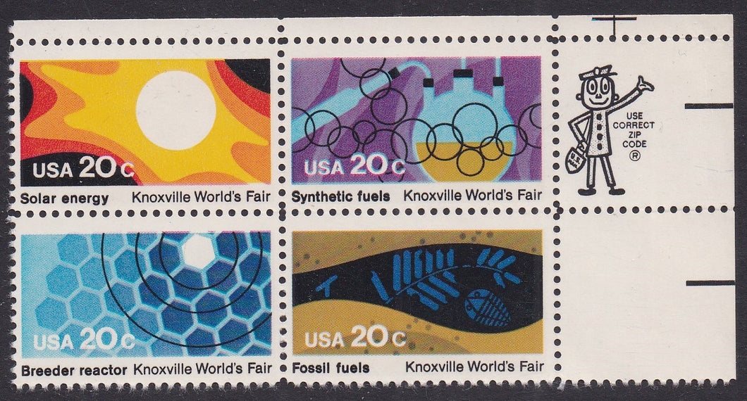 # 2006-09 (1982) World's Fair - Mr. Zip, BK/4, UR, MNH