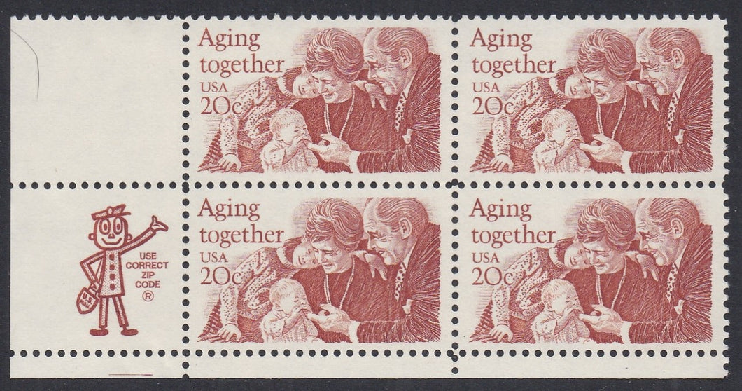# 2011 (1982) Aging - Mr. Zip, BK/4, LL, MNH