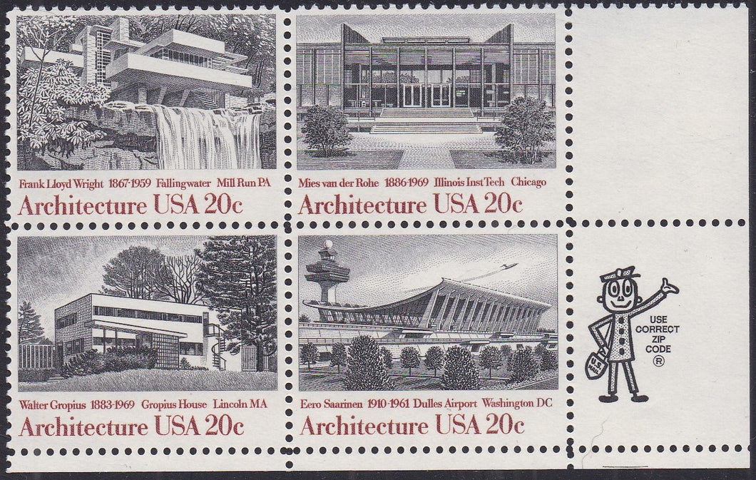 # 2019-22 (1982) Architecture - Mr. Zip, BK/4, MNH