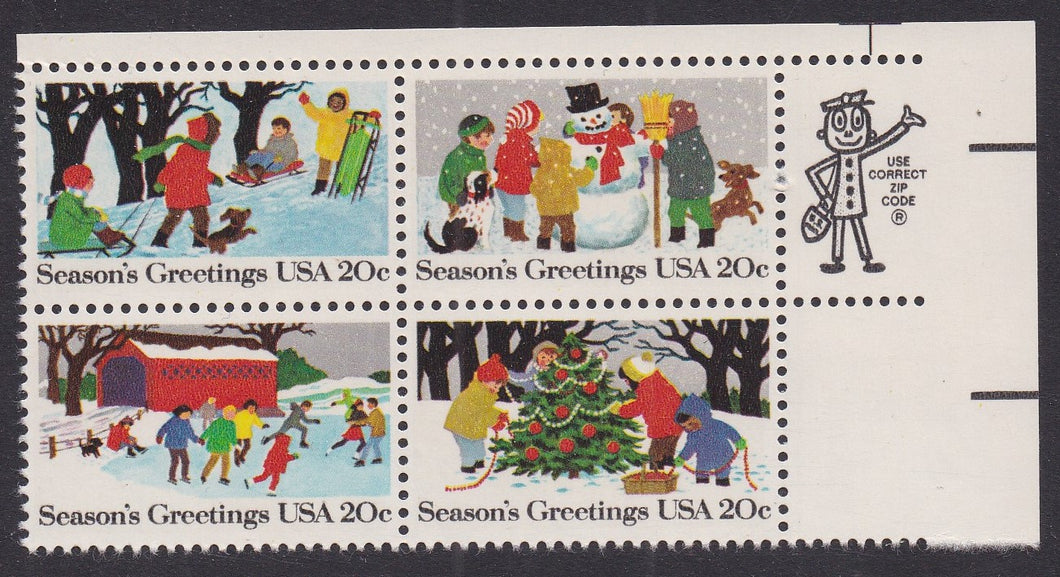 # 2027-30 (1982) Outdoor Activities - Mr. Zip, BK/4, UR, MNH