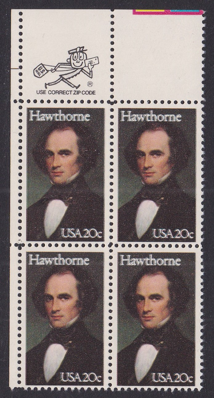 # 2047 (1983) Hawthorne - Mr. Zip, BK/4, UL, MNH