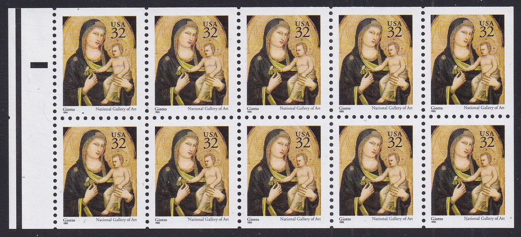 # 3003Ab (1995) Madonna and Child - Bklt pane, #1, Pos. 6 MNH