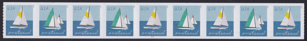 # 5749-50 (2023) Sailboats - PS/9, #P1111, MNH