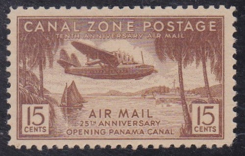 Canal Zone  # C17 (1939) Pan American Clipper - Sgl, MNH