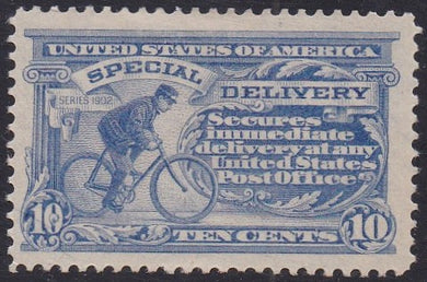 # E8 (1911) Bicycle Messenger, Special Delivery - Sgl, VF MH (Q)