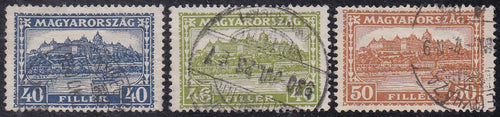 Hungary # 439-41 (1928/31) Palace - Sgls, Set/3, Used