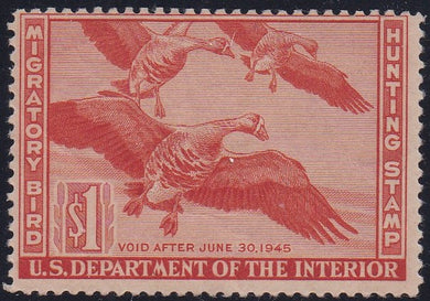 # RW11 (1940) White-fronted Geese - Sgl, MNH (Q)