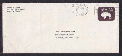 # U608b (1985) Buffalo - Postal Entire, Used
