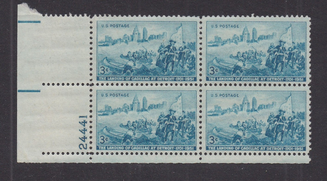 # 1000 (1951) Landing of Cadillac - PB, LL #24441, MNH