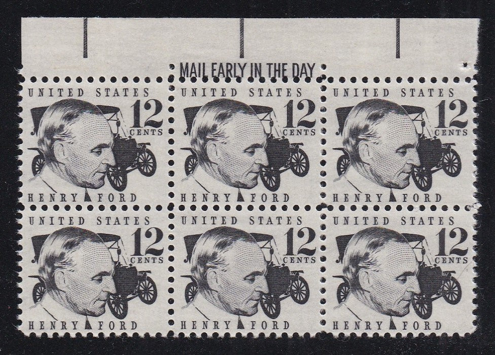 # 1286A (1968) Ford - ME BK/6, T, FVF MNH