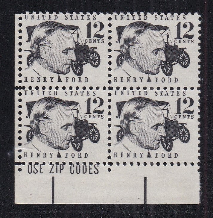 # 1286A (1968) Ford - Zip BK/4, LL, MNH