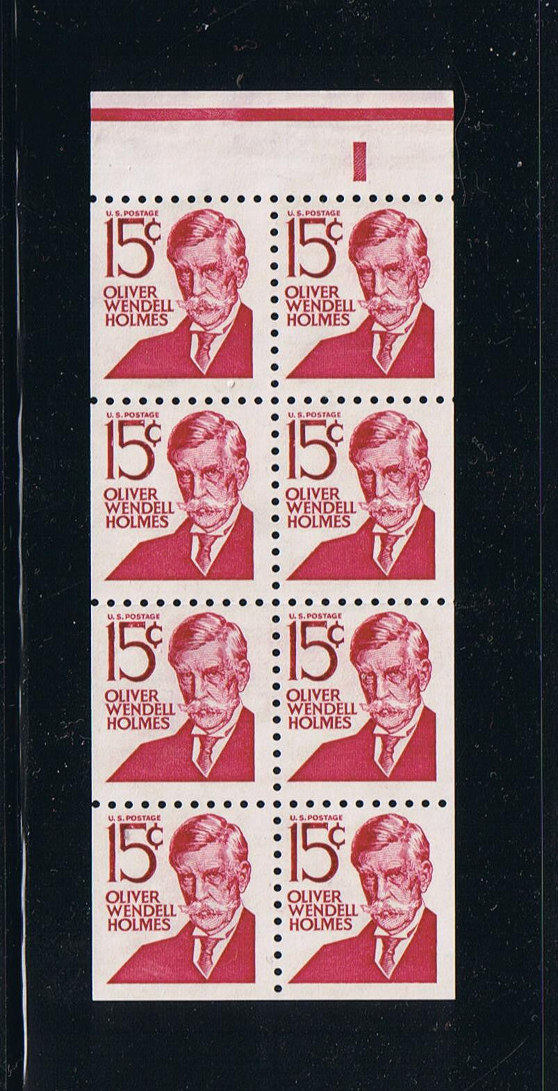 # 1288Bc (1978) Holmes, Type III - Bklt pane, MNH