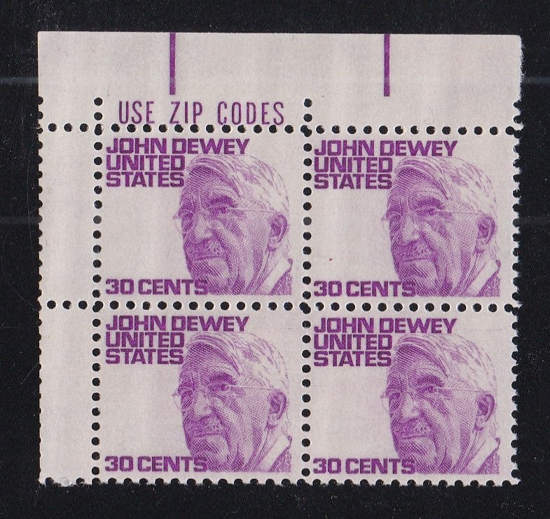 # 1291a (1973) Dewey, Tagged - Zip BK/4, UL, MNH
