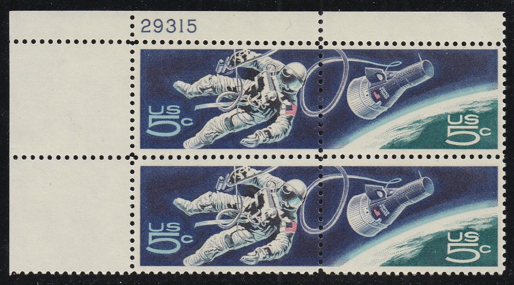 # 1331-32 (1967) Gemini - PB, UL #29315, MNH