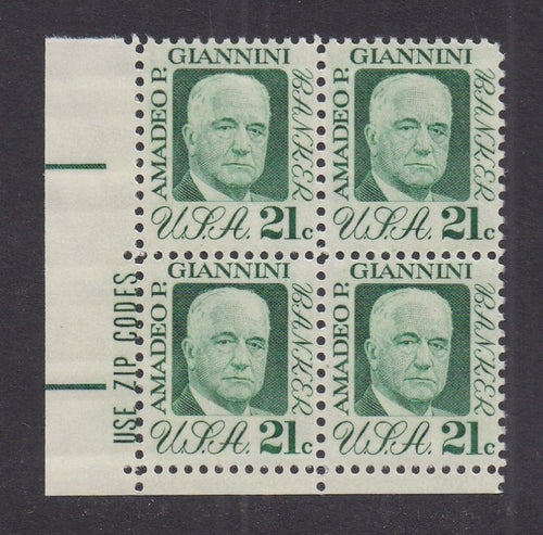 # 1400 (1973) Giannini, Tagged - Zip BK/4, LL, MNH