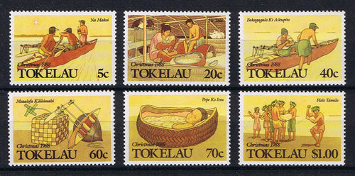 Tokelau # 157-162 (1988) Island Christmas - Sgls, Set/6 MNH