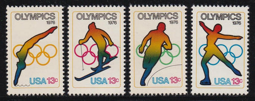 # 1695-98 (1976) Olympics - Sgls, Set/4, MNH