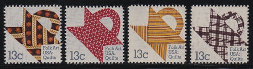 # 1745-48 (1978) Quilts - Sgls, Set/4, MNH