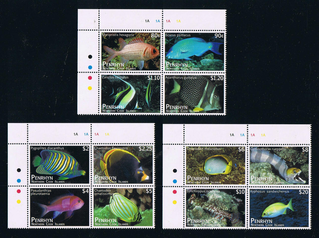 # 509-11 (2012) Fish Definitive Blocks of Four