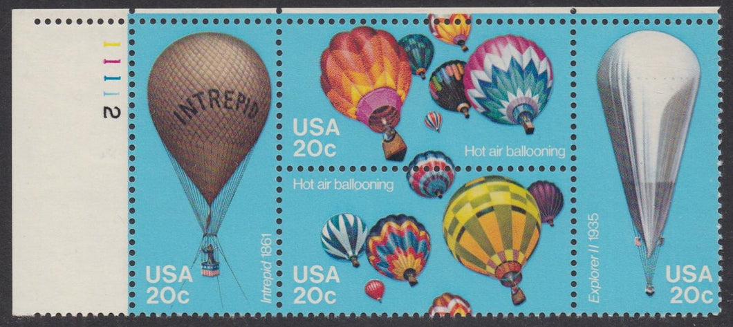# 2032-35 (1983) Balloons - PB, UL #11112, MNH