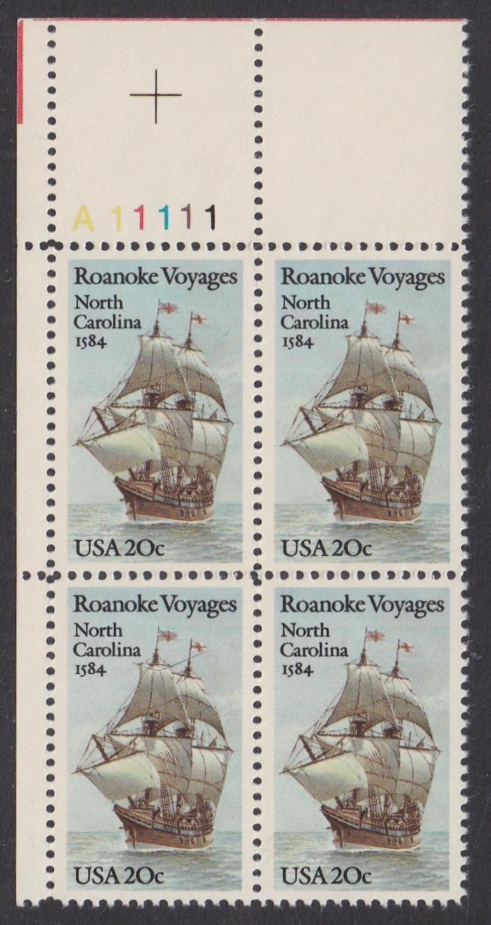 # 2093 (1984) Roanoke - PB, UL #A11111, MNH