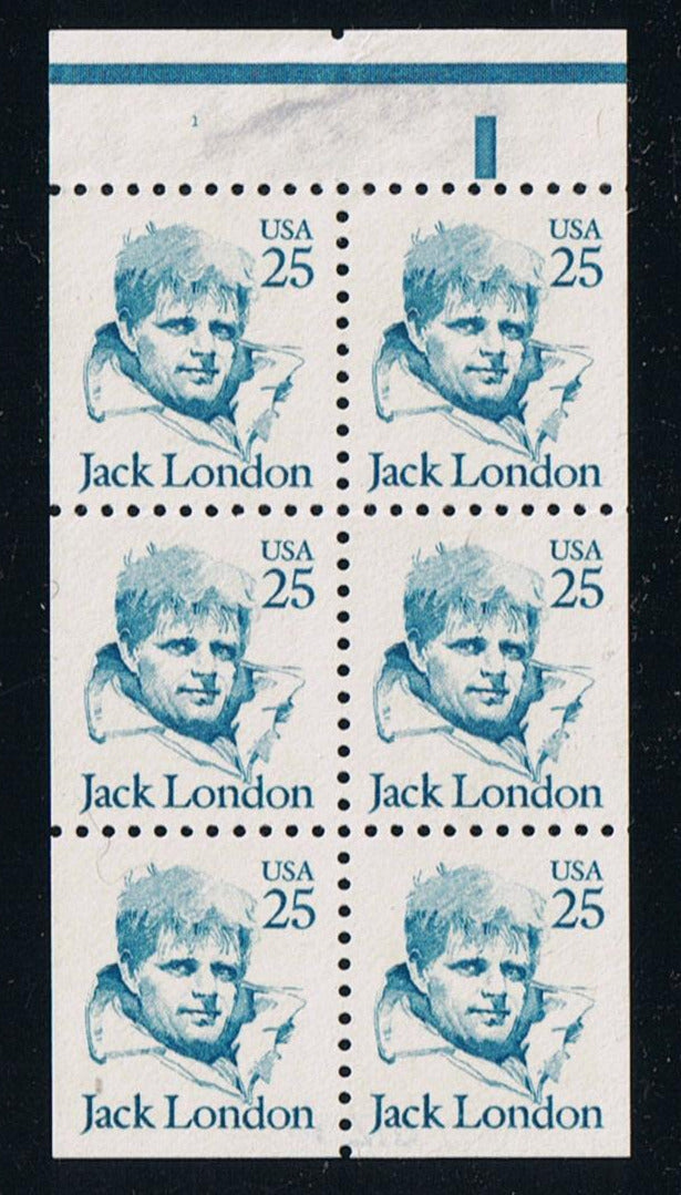 # 2197a (1988) London, Blue, LB tag, DG, perf 10 - Bklt pane, #1, MNH