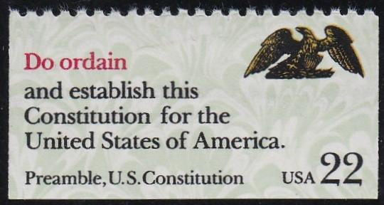 # 2359 (1987) Constitution Preamble, Ordain - Bklt sgl, MNH