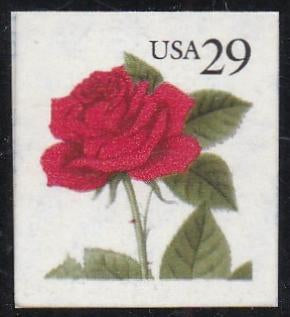 # 2490 (1993) Red Rose - Bklt sgl, MNH
