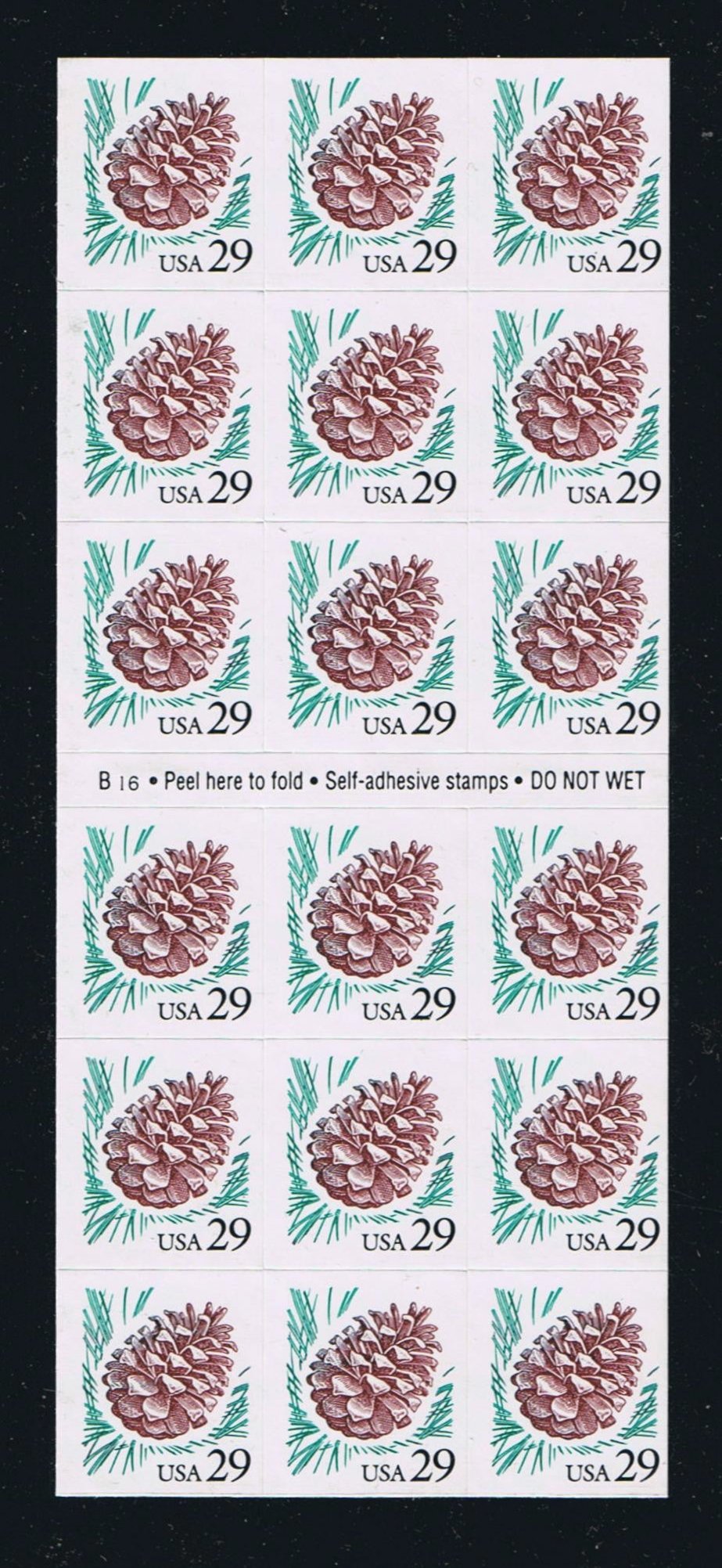 # 2491a (1993) Pine Cone - BKLT, #B16, MNH
