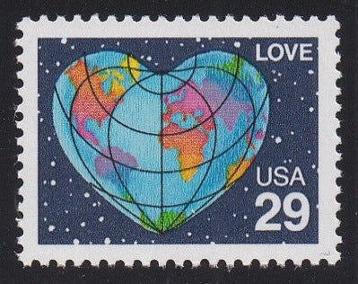 # 2535 (1991) Love, Earth - Sgl, MNH