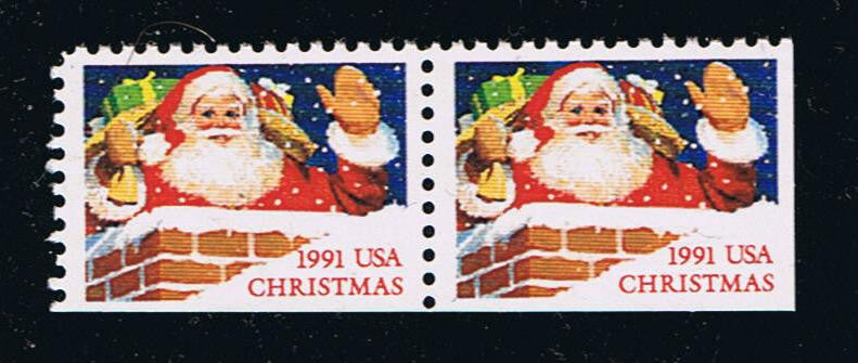 # 2581a (1991) Santa - Bklt Setenant Pr, MNH