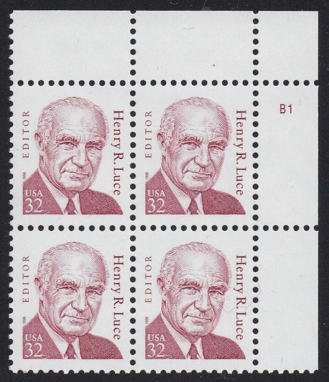 # 2935 (1998) Luce, Lake, GSP tag, SG, perf 11.2 - PB, UR #B1, MNH