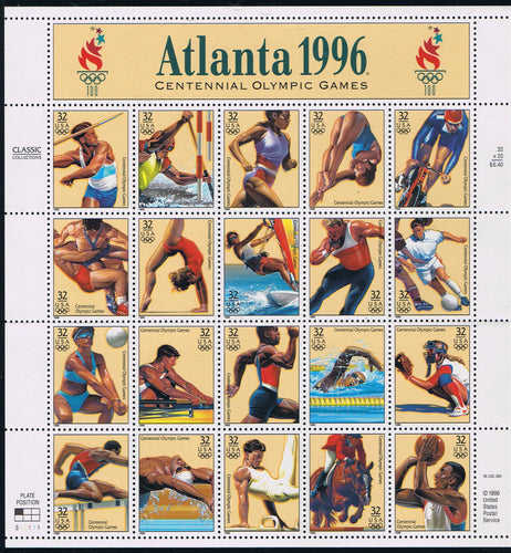 # 3068 (1996) Olympics - Pane, MNH