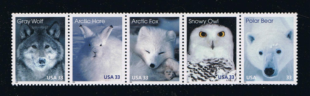 # 3288-92 (1999) Animals - Strip/5, MNH