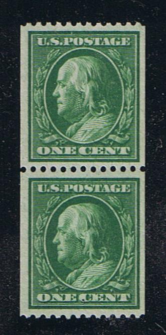 # 348 (1908) Franklin - Coil pr, XF+ MLH