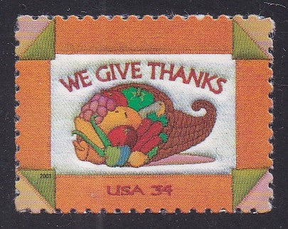 # 3546 (2001) Thanksgiving - Sgl, MNH