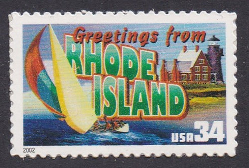 # 3599 (2002) Rhode Island - Sgl, MNH