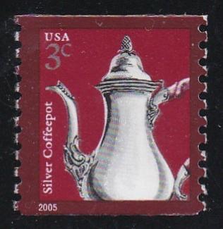 #3759 (2005) Silver Coffeepot, 2005 year date - Coil sgl, MNH