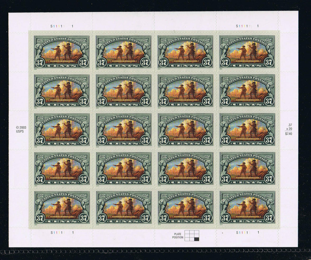# 3854 (2004) Lewis & Clark - Pane, MNH - AT FACE