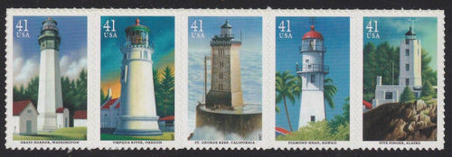 # 4146-50 (2007) Lighthouses - Strip/5, MNH