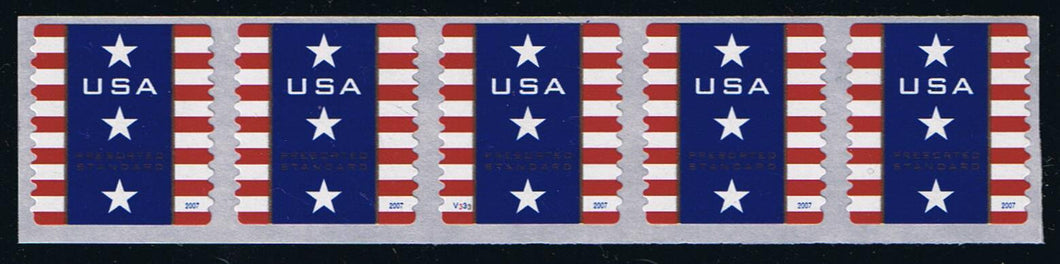 # 4157 (2007) Patriotic Banner, Luminescent - PS/5, #V333, MNH