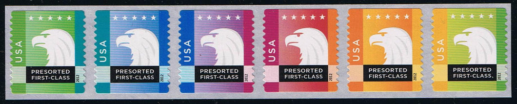 # 4585-90 (2012) Spectrum Eagle - Coil Strip/6, MNH