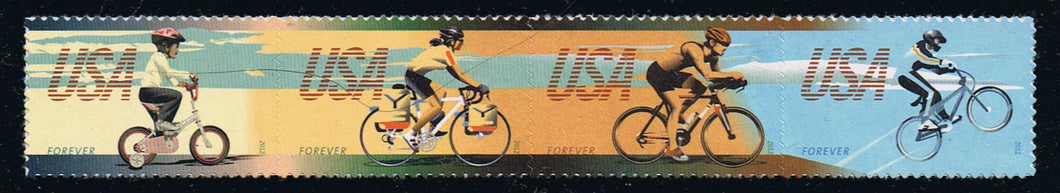 US # 4687-90 (2012) Bicycling - Strip/4, MNH