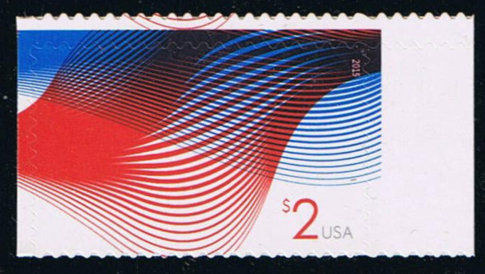# 4954 (2015) Patriotic Waves - Sgl, MNH
